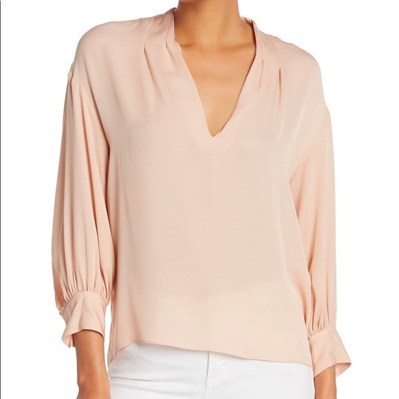 Joie Tops - NWT Joie $228 Pink Sky Long Sleeve Top Size Small